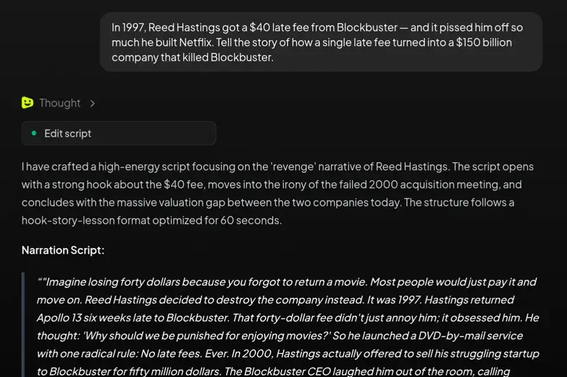 Placeholder image for documentary research and script planning workflow