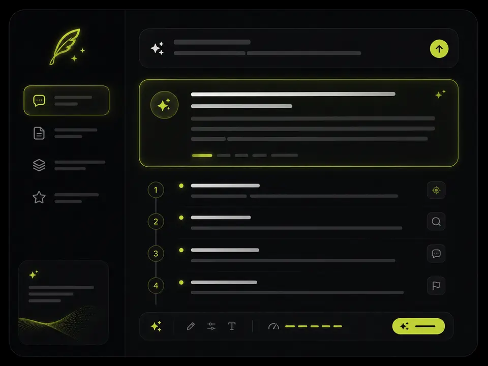 Storyboard canvas showing AI planned keyframes and scene visuals for a faceless short video